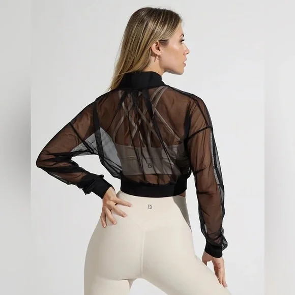 Buffbunny Exposed Mesh Jacket Onyx Black - Picture 2 of 2